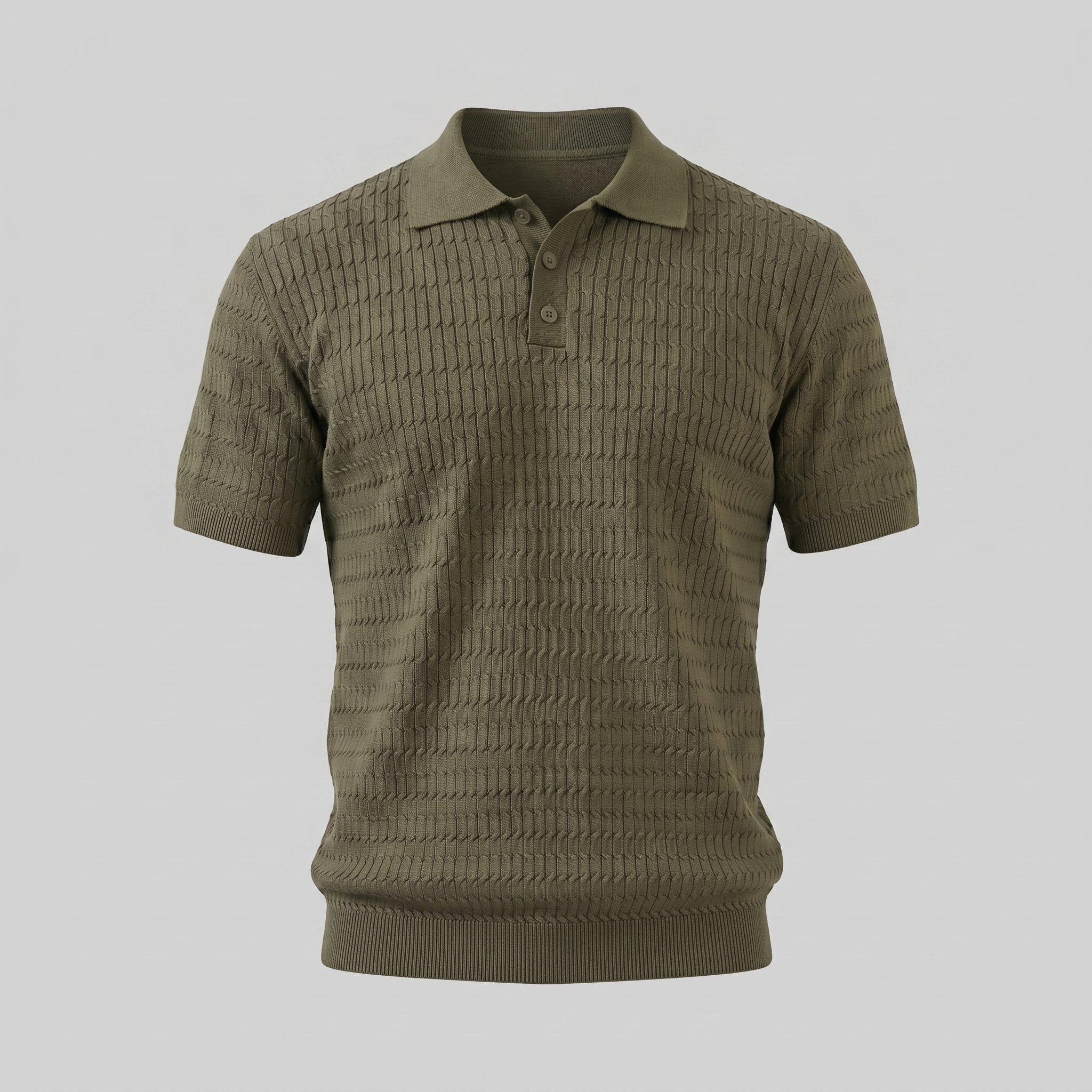 Polo Heren Slim Fit Lange Mouwen Smart Casual