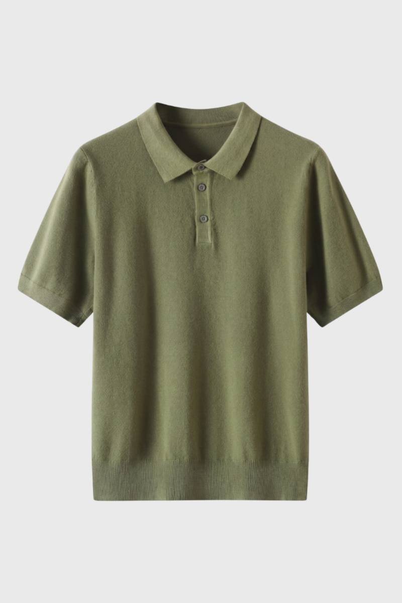 Polo Shirt Heren Korte Mouwen Klassieke Fit Gebreide Boord