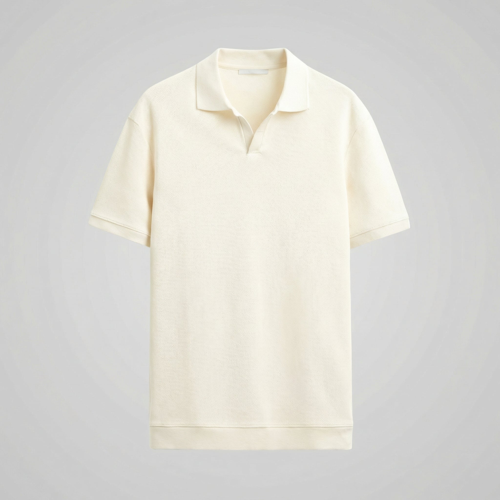 Polo Shirt Heren V-Hals Structured Casual Chic