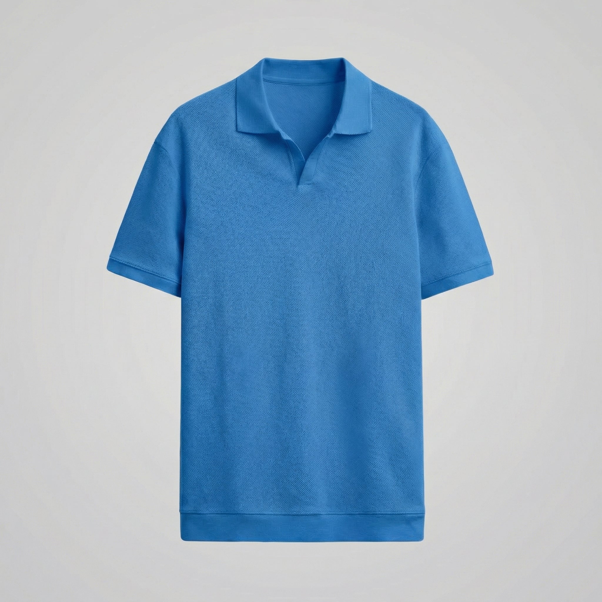 Polo Shirt Heren V-Hals Structured Casual Chic