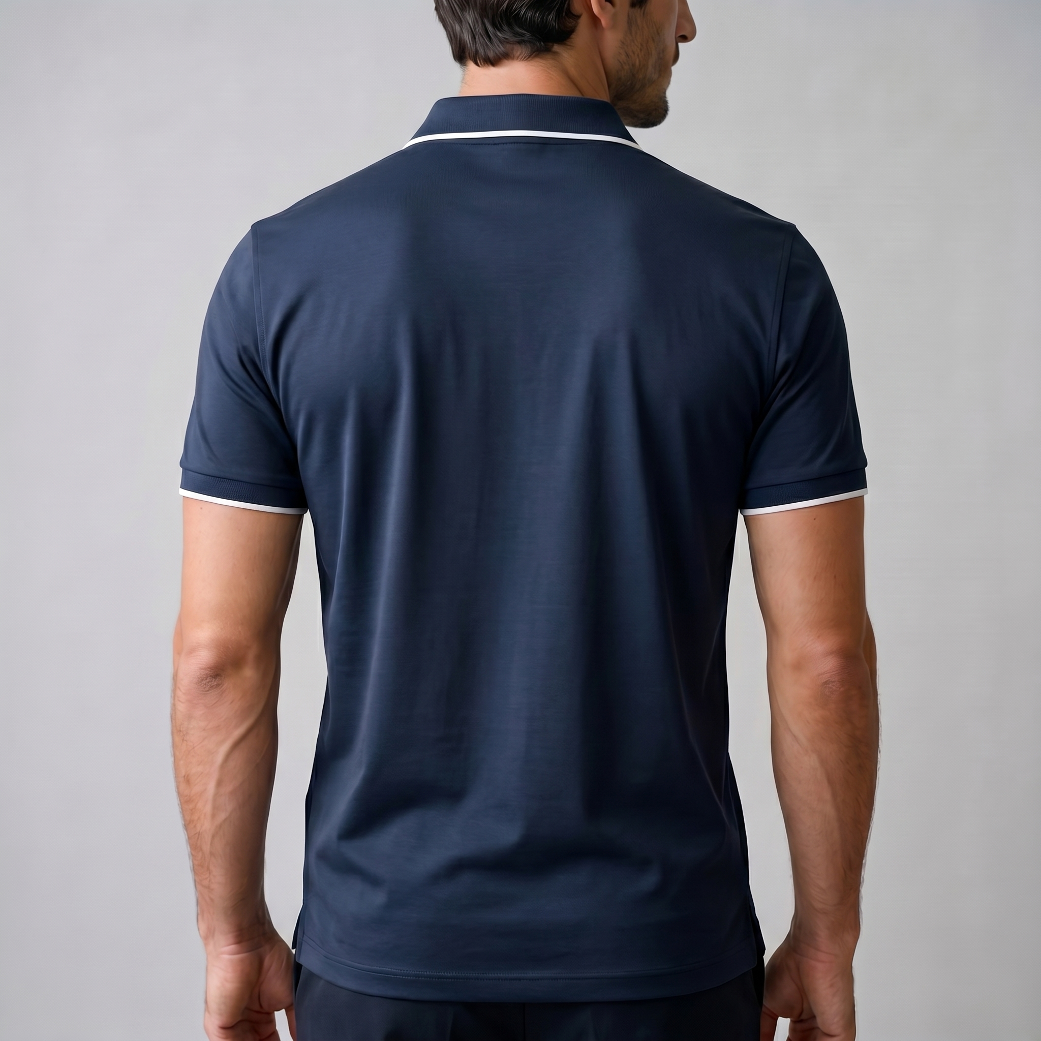 Poloshirt Heren Korte Mouwen Rits Casual