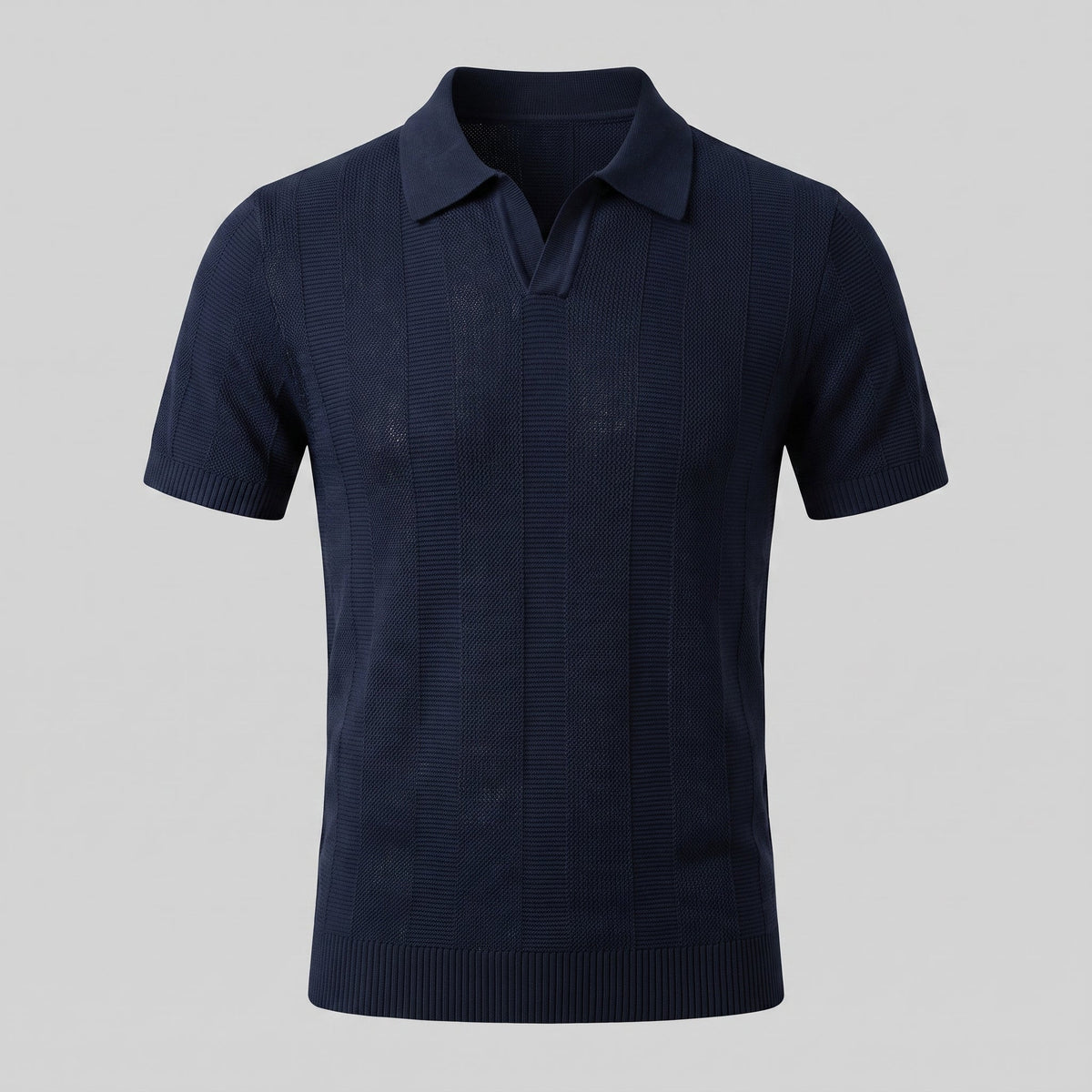 Poloshirt Heren Open Knit Casual Zomer
