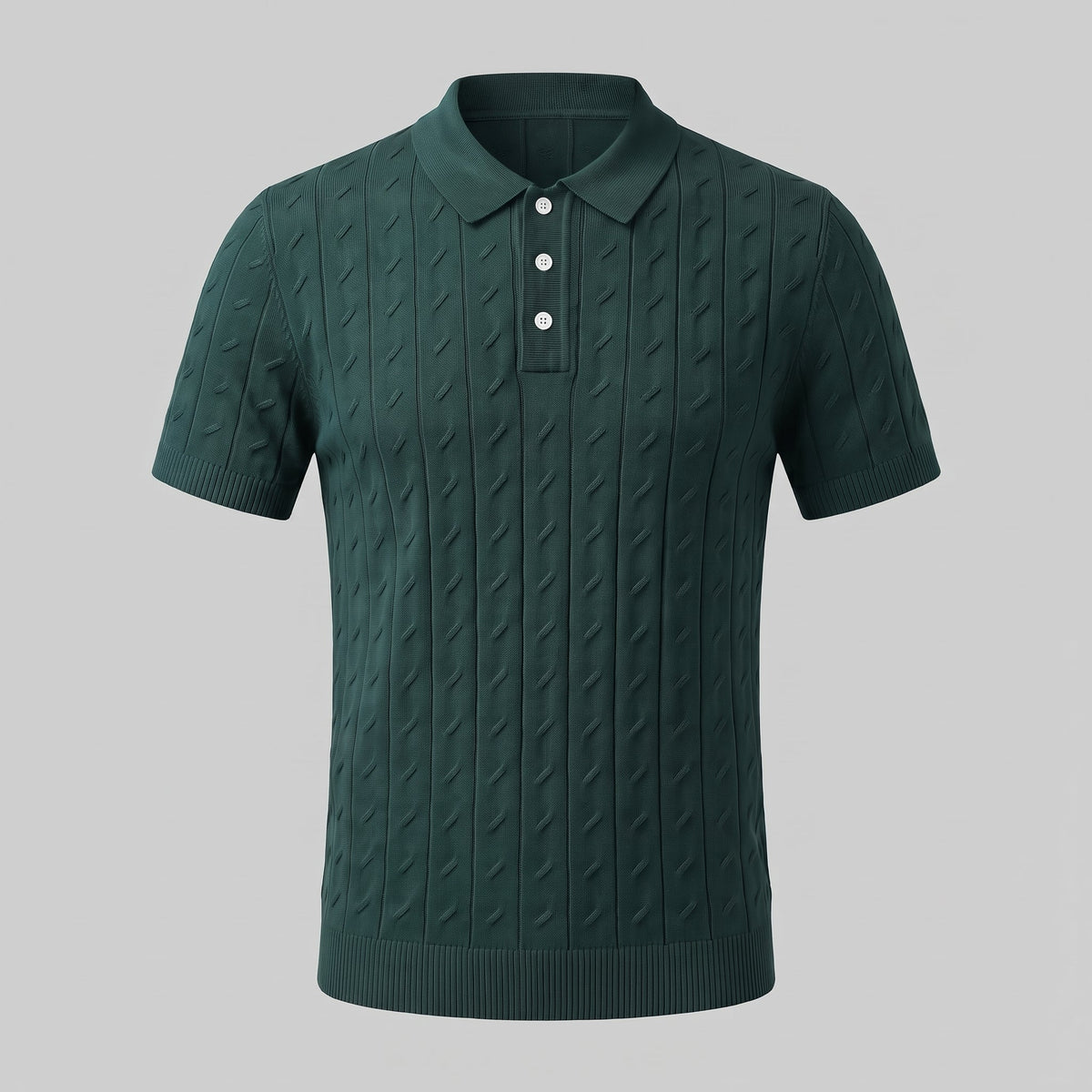 Poloshirt Heren Textured Knit Casual Zomer
