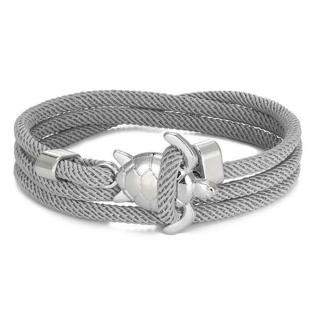 Elegante zilveren armband met zeeschildpadmotief