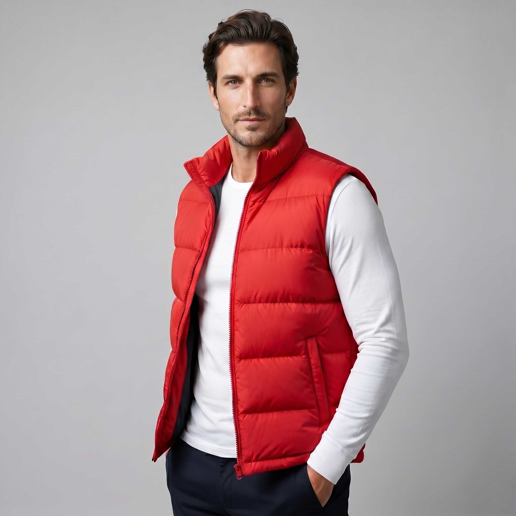 Quilted Padded Gilet Heren Winter Casual