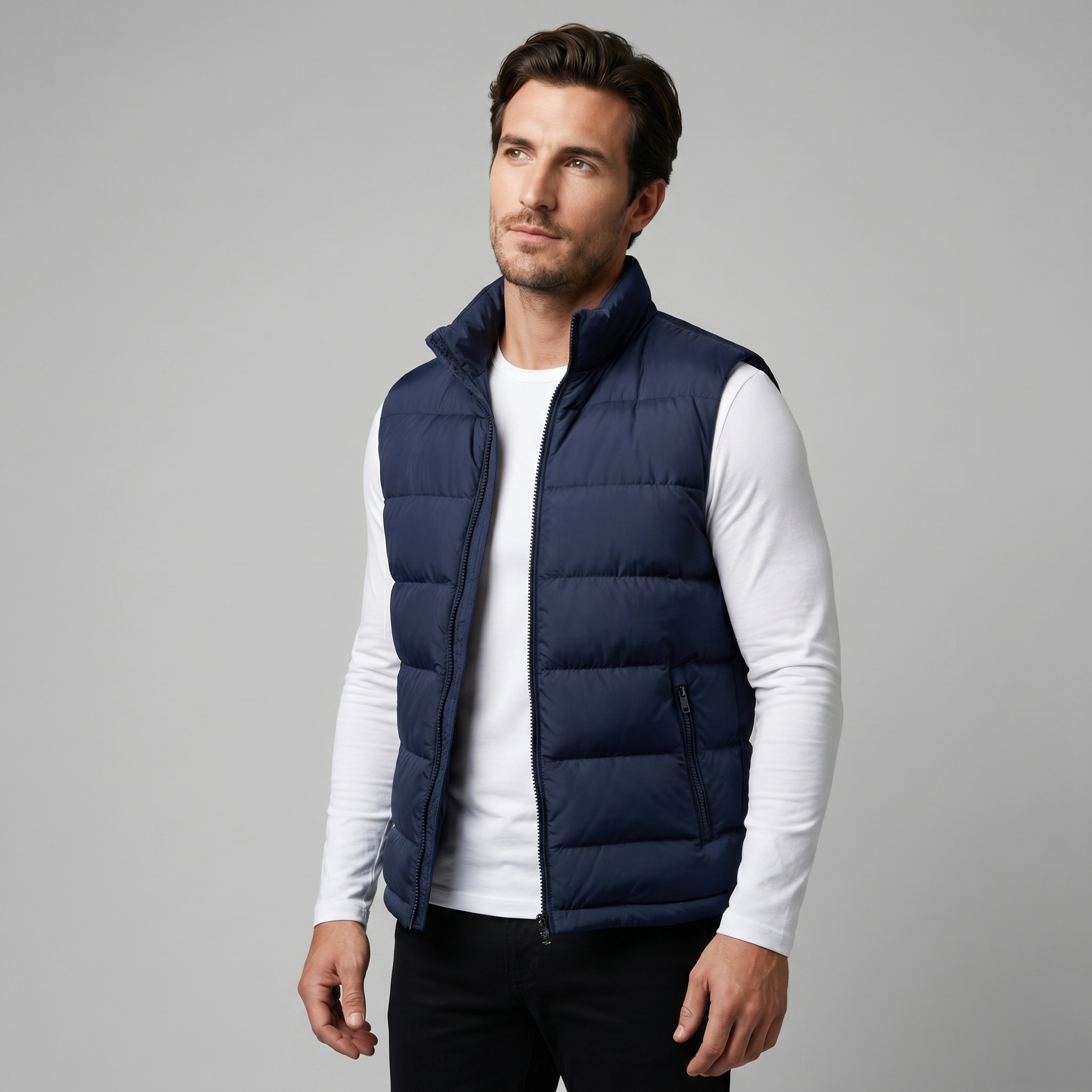 Quilted Padded Gilet Heren Winter Casual