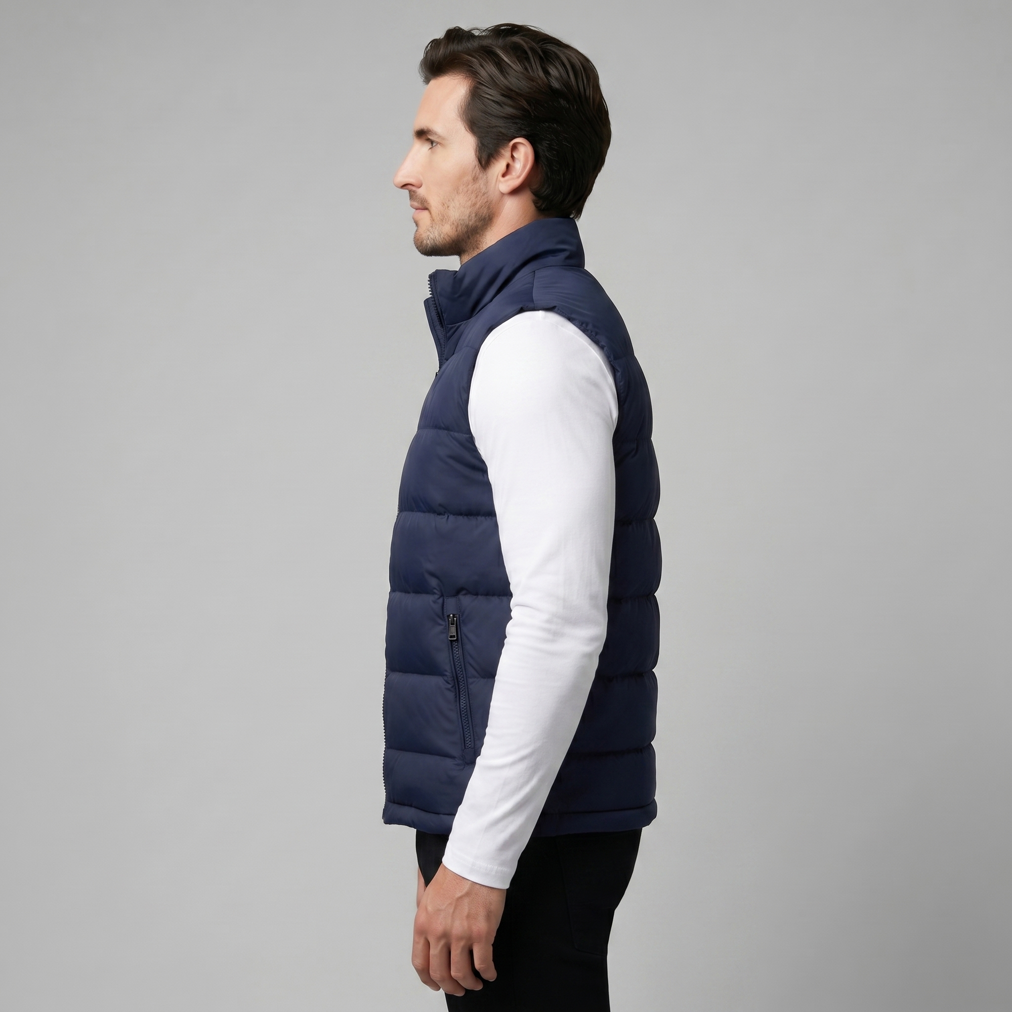 Quilted Padded Gilet Heren Winter Casual