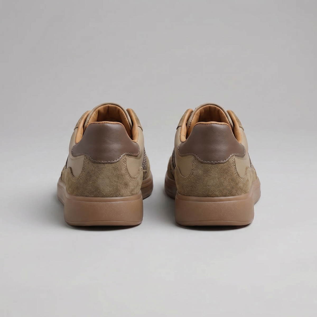 Retro Sneakers Heren Leer Casual Zomer