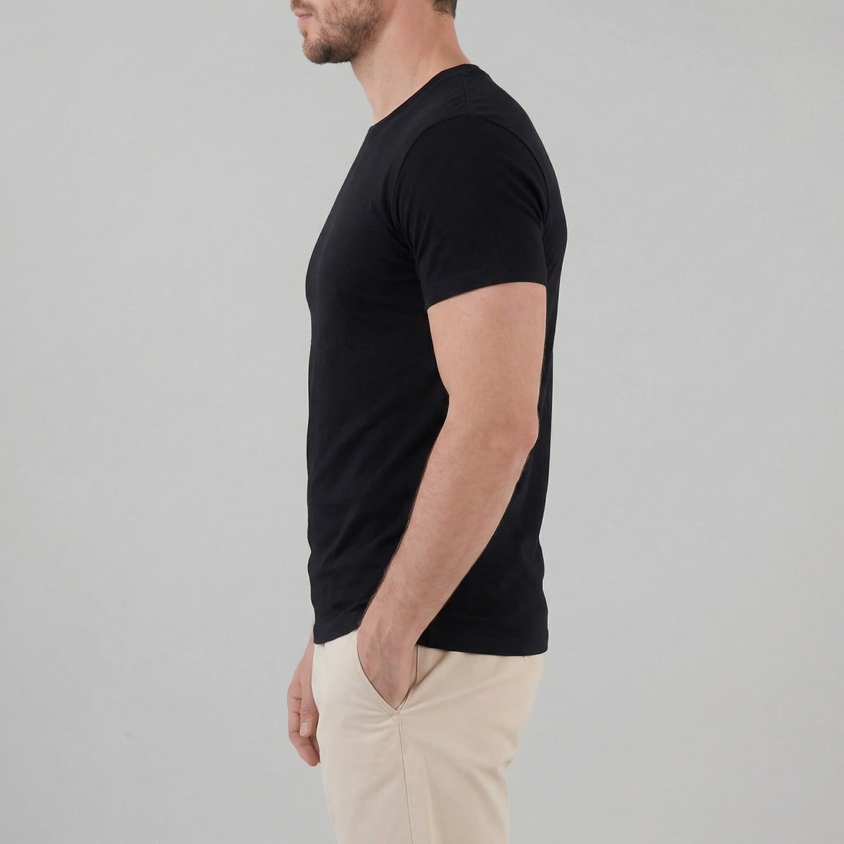 Slim Fit T-Shirt Heren Casual