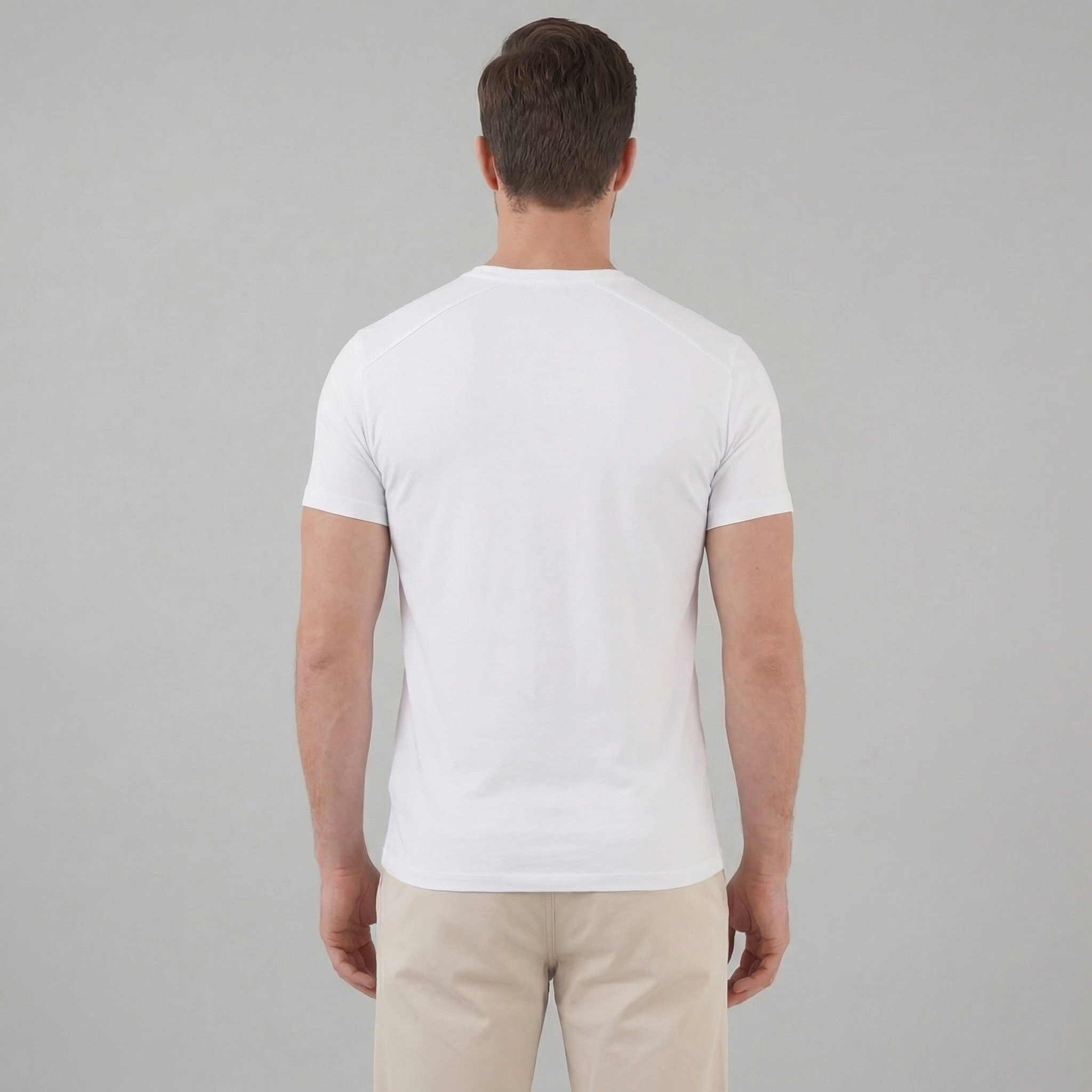 Slim Fit T-Shirt Heren Casual