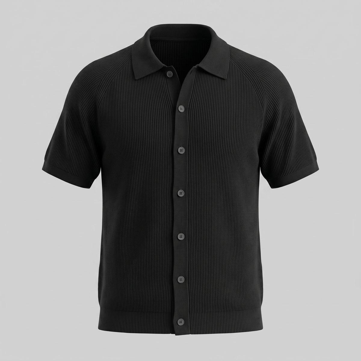 Smart Casual Polo Shirt Heren Lange Mouwen Button