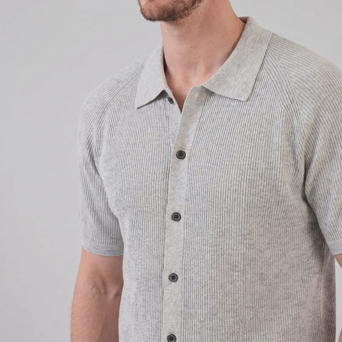Smart Casual Polo Shirt Heren Lange Mouwen Button