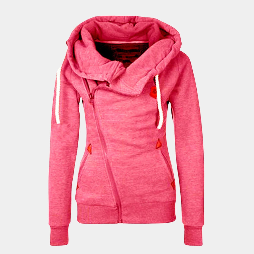 Sportief Vest voor Dames met Asymmetrische Capuchon