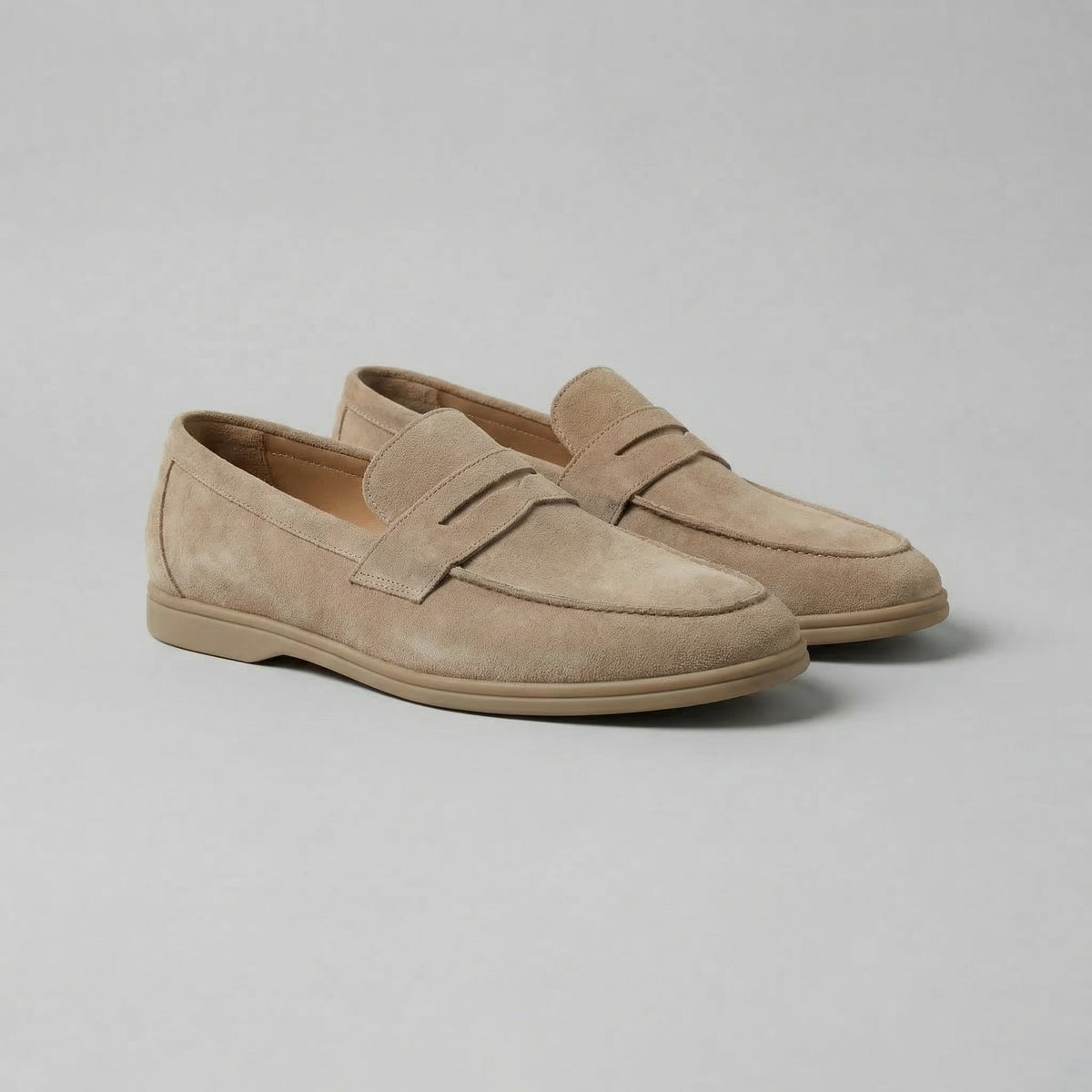 Suede Penny Loafers Heren Casual Formeel