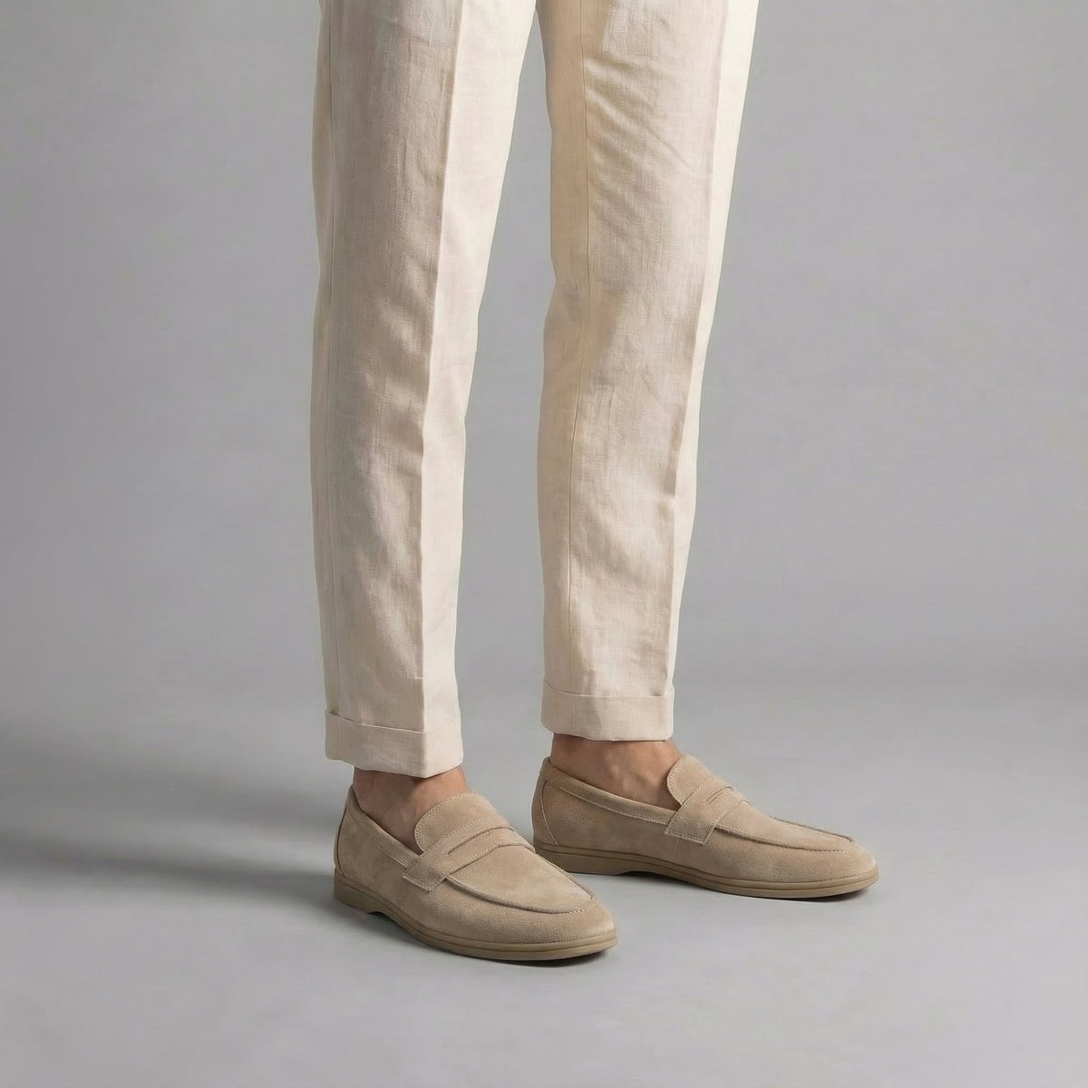 Suede Penny Loafers Heren Casual Formeel