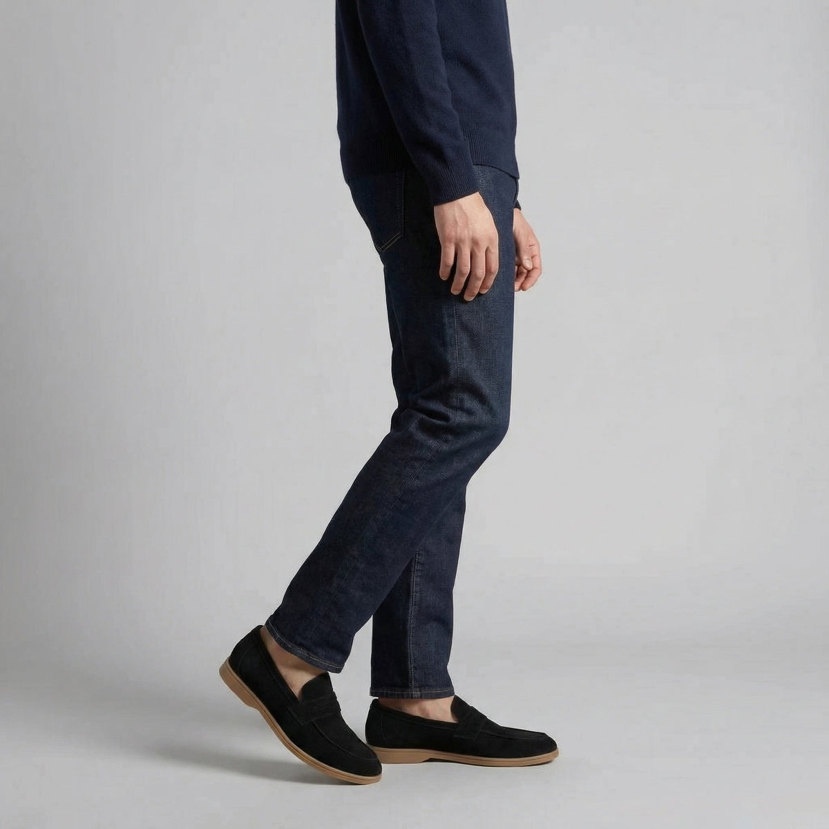 Suede Penny Loafers Heren Casual Formeel