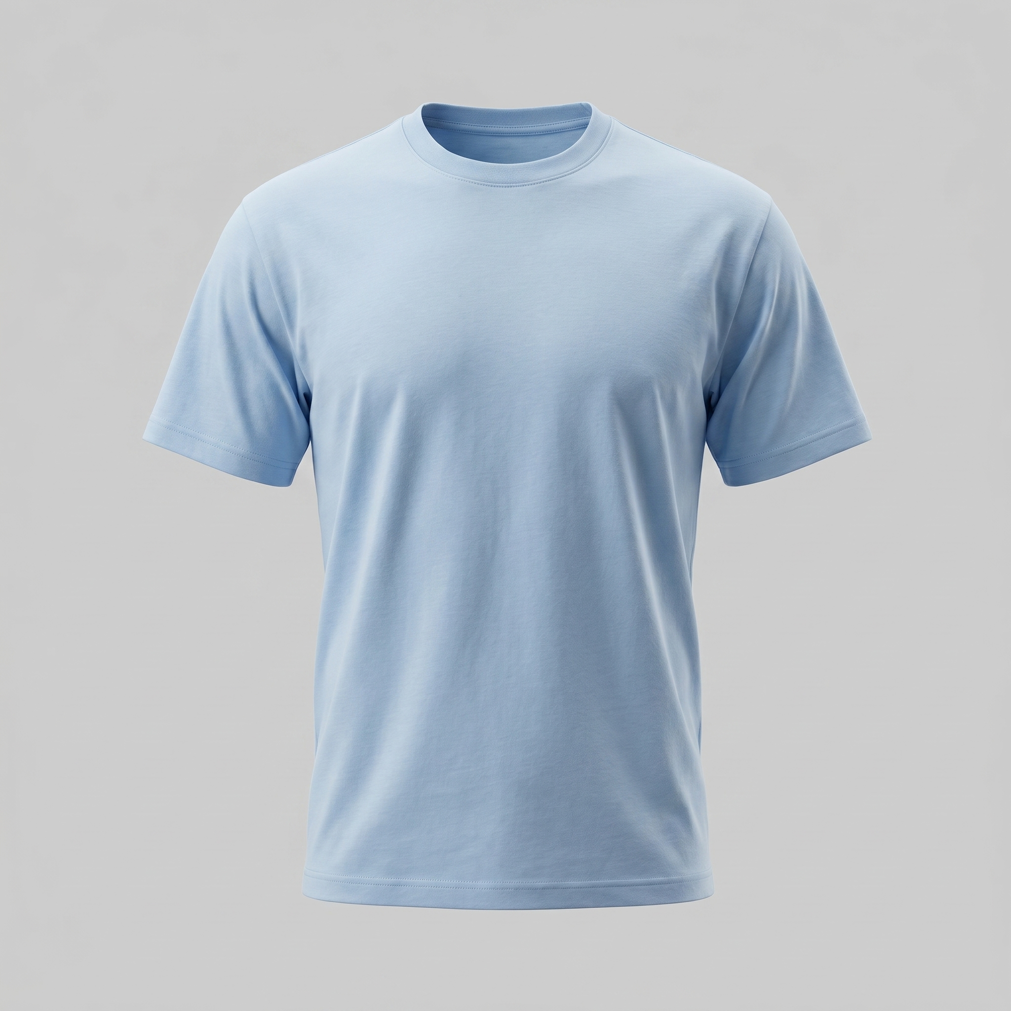 T Shirt Heren Crew Neck Katoen Casual
