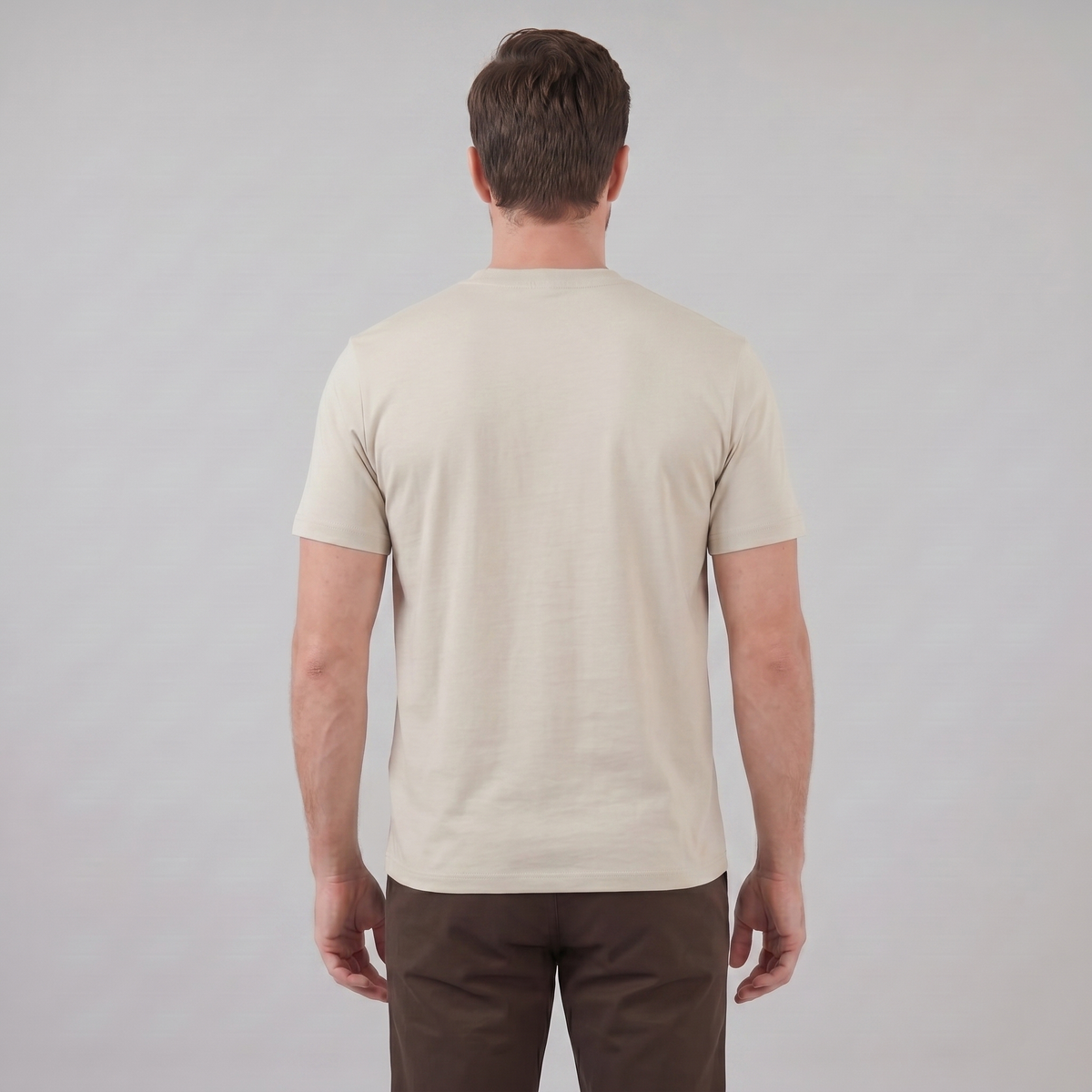 T-Shirt Heren Relaxed Fit Borststak Casual