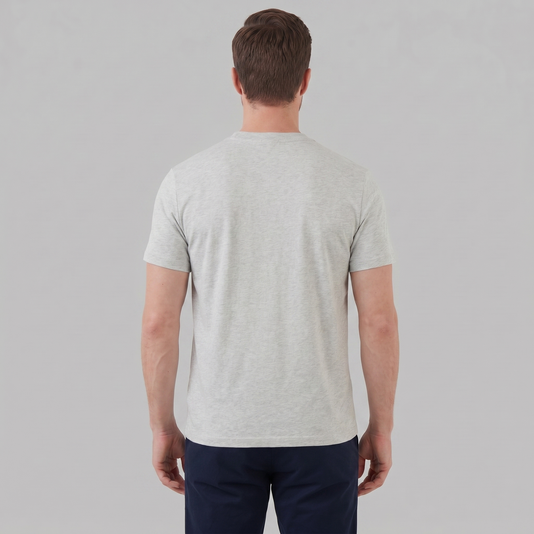 T-Shirt Heren Relaxed Fit Borststak Casual