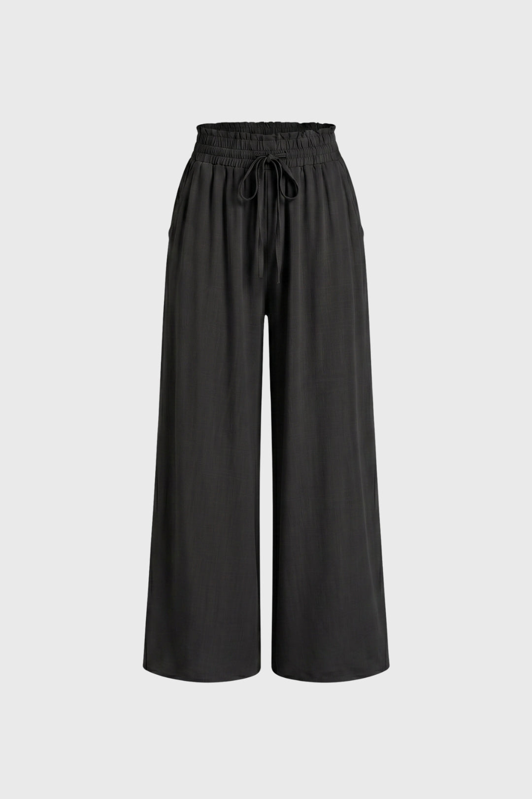 Wijde Palazzo Broek Dames Hoge Taille Elastische Band