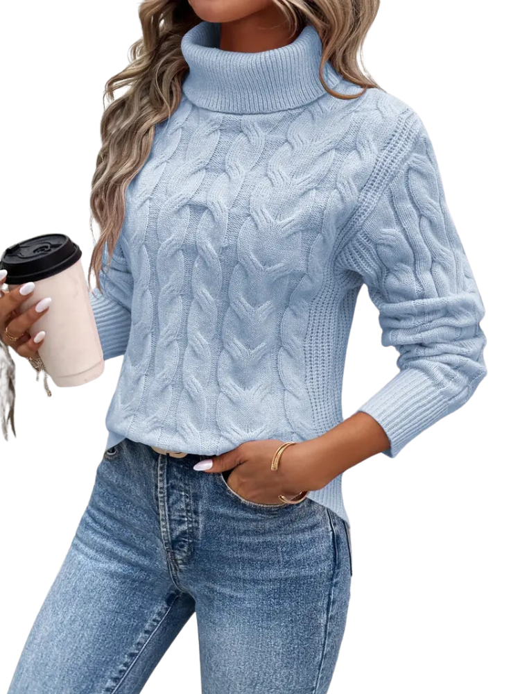 Kabelgebreide Coltrui Dames Boorden Casual Chic